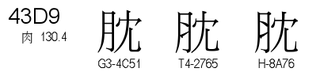 U+43D9
